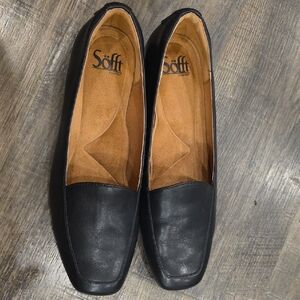 Sofft Black Leather Flats 7.5